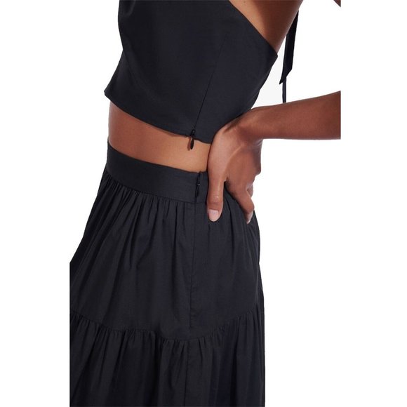 STAUD Black Halter Crop Top - Picture 3 of 8